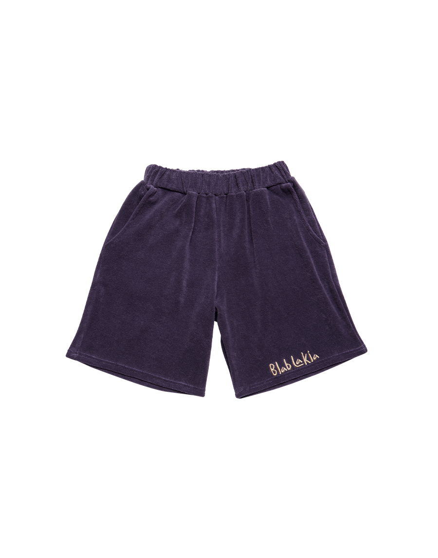[CARRY OVER] LOGO TERRY SHORTS_PURPLE